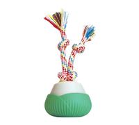 HINAYOSAN Balle d'interaction automatique pour chats - Chargement USB - Corde à mâcher - Pour intérieur actif - Divertissement - Balle rotative automatique pour chats