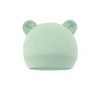 HINAYOSAN Bonnet pour nouveau-né, chapeau en coton chaud, chapeau d'hôpital pour bébé garçon et fille et intéressant qui ne tombe pas facilement, convient pour les bébés, les nouveau-nés, Vert pois
