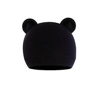 HINAYOSAN Bonnet pour nouveau-né, chapeau en coton chaud, chapeau d'hôpital pour bébé garçon et fille et intéressant qui ne tombe pas facilement, convient pour les bébés, les nouveau-nés, Noir