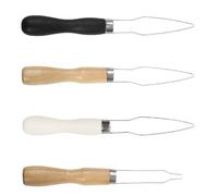 HINAYOSAN Boutonnière en bois portable pour réparation rapide de vêtements et projets faits à la main Outil de couture en alliage pour bouton