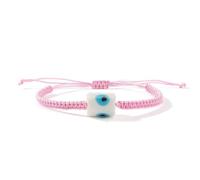 HINAYOSAN Bracelet élégant réglable en coton en forme de tambour en perles de verre pour l'été, bijou minimaliste, cadeau doux, réglable, taille unique, Comme décrit