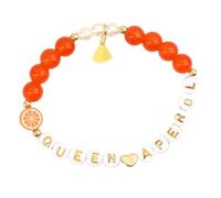 HINAYOSAN Bracelets de perles avec lettres festives avec carte personnalisable, bijoux d'été, bracelet réglable, cadeau d'anniversaire, Apero Spritz Apero Spritz, taille unique, Comme décrit