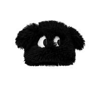 HINAYOSAN Casquettes à poils longs avec oreilles pour Halloween - Unisexe - Accessoire d'hiver - Pour l'extérieur - Chapeau en fourrure pour homme