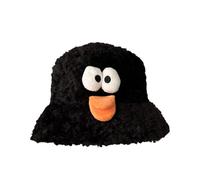 HINAYOSAN Chapeau cloche épais pour femme - Coupe-vent - Pour le camping, le ski, le pêcheur - Pour petite amie - Chapeau pour temps froid - Coupe-vent, Big Eyes Noir, Taille unique