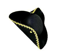 HINAYOSAN Chapeau de pirate réglable unisexe pour Halloween et anniversaire