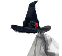 HINAYOSAN Chapeau de sorcière Faddish éternel pour Halloween - Personnalité pointue pour célébrations et spectacles d'Halloween - Costume polyvalent