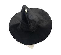HINAYOSAN Chapeaux de sorcière en tissu doux pour la peau faits à la main pour Halloween, accessoires de cheveux, fournitures de carnaval, fournitures de fête, chapeau au design moderne, décoration