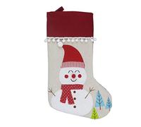 HINAYOSAN Chaussettes de Noël Père Noël Bonhomme de neige Décorations Arbre Bonbons Sac Cadeau Arbre Pendentif Ornement Chaussettes pour Homme Cheville Noir