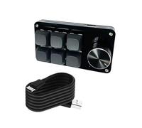 HINAYOSAN Clavier programmable efficace à 3 touches, 4 touches, 6 touches, 8 touches avec bouton unique, accessoire de jeu mécanique pour une utilisation simplifiée