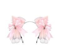 HINAYOSAN Costume de loup avec oreilles en peluche pour femme, accessoire de mascarade, Halloween, jeu de rôle, bandeau de cosplay