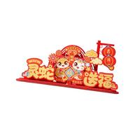 HINAYOSAN Décoration de bureau en feutre accrocheur pour festival, salon, fête, Nouvel An, accessoires de célébration pour la famille