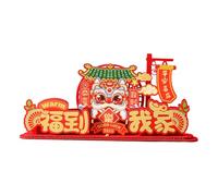 HINAYOSAN Décoration de bureau en feutre accrocheur pour festival, salon, fête, Nouvel An, accessoires de célébration pour la famille