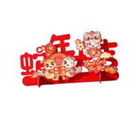 HINAYOSAN Décoration de bureau en feutre accrocheur pour festival, salon, fête, Nouvel An, accessoires de célébration pour la famille