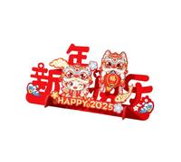 HINAYOSAN Décoration de bureau en feutre accrocheur pour festival, salon, fête, Nouvel An, accessoires de célébration pour la famille