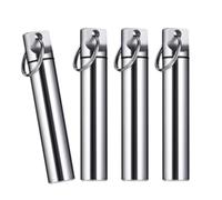 HINAYOSAN Distributeur de cure-dents en aluminium étanche multi-usages résistant à l'eau Étui de transport pour bureau, camping, organiseurs de voyage essentiels en alliage d'aluminium de qualité