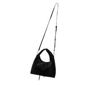 HINAYOSAN Élégant sac à bandoulière en daim pour femme, sac à main décontracté pour une touche de charme rétro dans n'importe quelle tenue sac à bandoulière, Noir , One Size