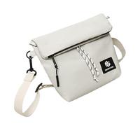 HINAYOSAN Élégant sac à bandoulière japonais en polyuréthane pour femme, sac à bandoulière pour voyage, école et travail avec grand compartiment, blanc, One Size