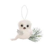 HINAYOSAN Élégante décoration de vacances en peluche avec cordon pour sapin de Noël, décoration murale et réunions de famille