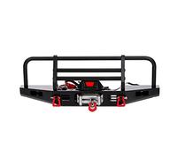 HINAYOSAN Ensemble de pare-chocs en métal anti-collision avec treuil pour pièces de voiture 1/10 outils pour pièces SCX10 à construire pour adultes