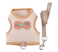 HINAYOSAN Ensemble harnais et laisse respirants pour lapins avec taille réglable pour une activité de plein air en toute sécurité - Corde pour petits animaux de compagnie