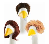 HINAYOSAN Ensemble unique de cheveux d'animaux inspiré d'une figurine d'oiseau traditionnelle qui améliore les thèmes de fête et les festivités des animaux de compagnie avec le thème des oies