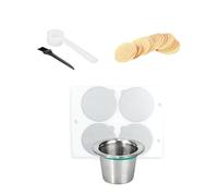 HINAYOSAN Filtre à café réutilisable - Adaptateur de conversion facile d'installation pour support de machine - Accessoires en acier inoxydable