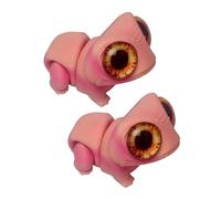 HINAYOSAN Grenouilles miniatures articulées - Design réaliste - Couleur vive - Impression - Figurine miniature articulée mobile