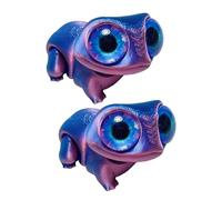 HINAYOSAN Grenouilles miniatures articulées - Design réaliste - Couleur vive - Impression - Figurine miniature articulée mobile