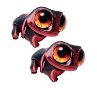 HINAYOSAN Grenouilles miniatures articulées - Design réaliste - Couleur vive - Impression - Figurine miniature articulée mobile