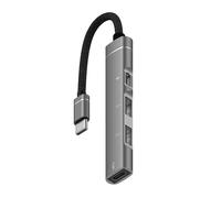HINAYOSAN Hub USB C Multiports Adaptateur Charge Rapide 480Mbps Transfert de Données Aluminium Pour Utilisation Bureau Adaptateurs USB C OTG