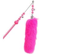 HINAYOSAN Jouet interactif avec bande en peluche de couleur vive pour baguette de taquinerie avec son pour kit baguette en peluche