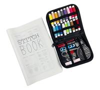 HINAYOSAN Journal de techniques de couture réutilisables, matériaux en fibre naturelle, guide de référence portable pour travaux manuels, broderie à la main