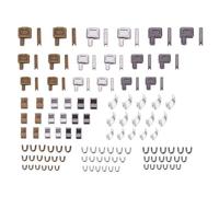 HINAYOSAN Kit de réparation de fermetures éclair pour couture de vêtements, loisirs créatifs, fermeture à glissière, goupille d'insertion, bouchon inférieur, #3#5#8#10