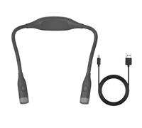 HINAYOSAN Lampe de lecture rechargeable pour le cou - 3 températures de couleur - Luminosité réglable - Design ergonomique - Pour le coucher et le camping - Lampe de cou LED rechargeable