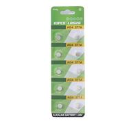 HINAYOSAN Lot de 10 piles bouton alcalines AG1 AG3 AG4 AG10 AG13 1,55 V LR1130 LR41 LR44 pour montres jouets