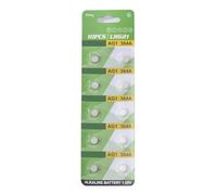 HINAYOSAN Lot de 10 piles bouton alcalines AG1 AG3 AG4 AG10 AG13 1,55 V LR1130 LR41 LR44 pour montres jouets