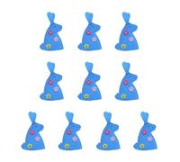 HINAYOSAN Lot de 10 pochettes de rangement pour œufs de Pâques 18 x 10,50 cm pour décoration de table de fête, activités scolaires