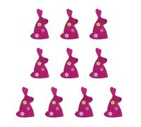 HINAYOSAN Lot de 10 pochettes de rangement pour œufs de Pâques 18 x 10,50 cm pour décoration de table de fête, activités scolaires