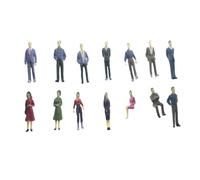 HINAYOSAN Lot de 25 figurines miniatures réalistes pour planification urbaine et démonstrations éducatives pour modélisme de train