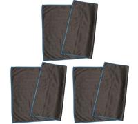 HINAYOSAN Lot de 3 chiffons de nettoyage en microfibre super absorbants en fibre de carbone pour voiture, verre, surfaces de cuisine, ne laissent pas de résidus, serviette de polissage en microfibre