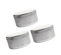 HINAYOSAN Lot de 3 pots de stockage en aluminium résistants à l'humidité pour la préservation des échantillons de laboratoire