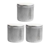 HINAYOSAN Lot de 3 pots de stockage en aluminium résistants à l'humidité pour la préservation des échantillons de laboratoire