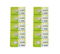 HINAYOSAN Lot de 5/10 piles bouton CR1220 3 V au lithium pour jouets et télécommandes