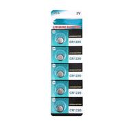 HINAYOSAN Lot de 5 piles bouton CR1220 au lithium 3 V pour montres, calculatrices et petits appareils électroniques
