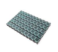 HINAYOSAN Lot de 50 boîtes de rangement robustes en ABS avec couvercles transparents pour pièces électroniques empilables