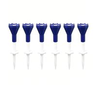 HINAYOSAN Lot de 6 tees de golf à hauteur réglable avec tête en silicone souple pour une meilleure stabilité et performance de swing Accessoires tees pour terrain de conduite