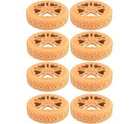 HINAYOSAN Lot de 8 housses de roue de bagages en silicone texture cœur fleur housse de protection valises pour voyage lisse protection anti-usure, b, One Size