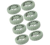 HINAYOSAN Lot de 8 housses de roue de valise pratiques en silicone pour améliorer la durabilité des roues de bagages - Design résistant aux chocs pour les voyages d'affaires, Vert, One Size