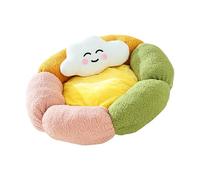 HINAYOSAN Luxueux lit ellipsoïdal pour animal domestique avec bords surélevés et tissu respirant pour chats/chiens, matelas orthopédique en polaire