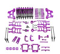 HINAYOSAN Modèle de voiture en alliage pour coque de pièces de rechange, un ensemble de kit complet en alliage d'aluminium pour 1/10 outils de mise à niveau